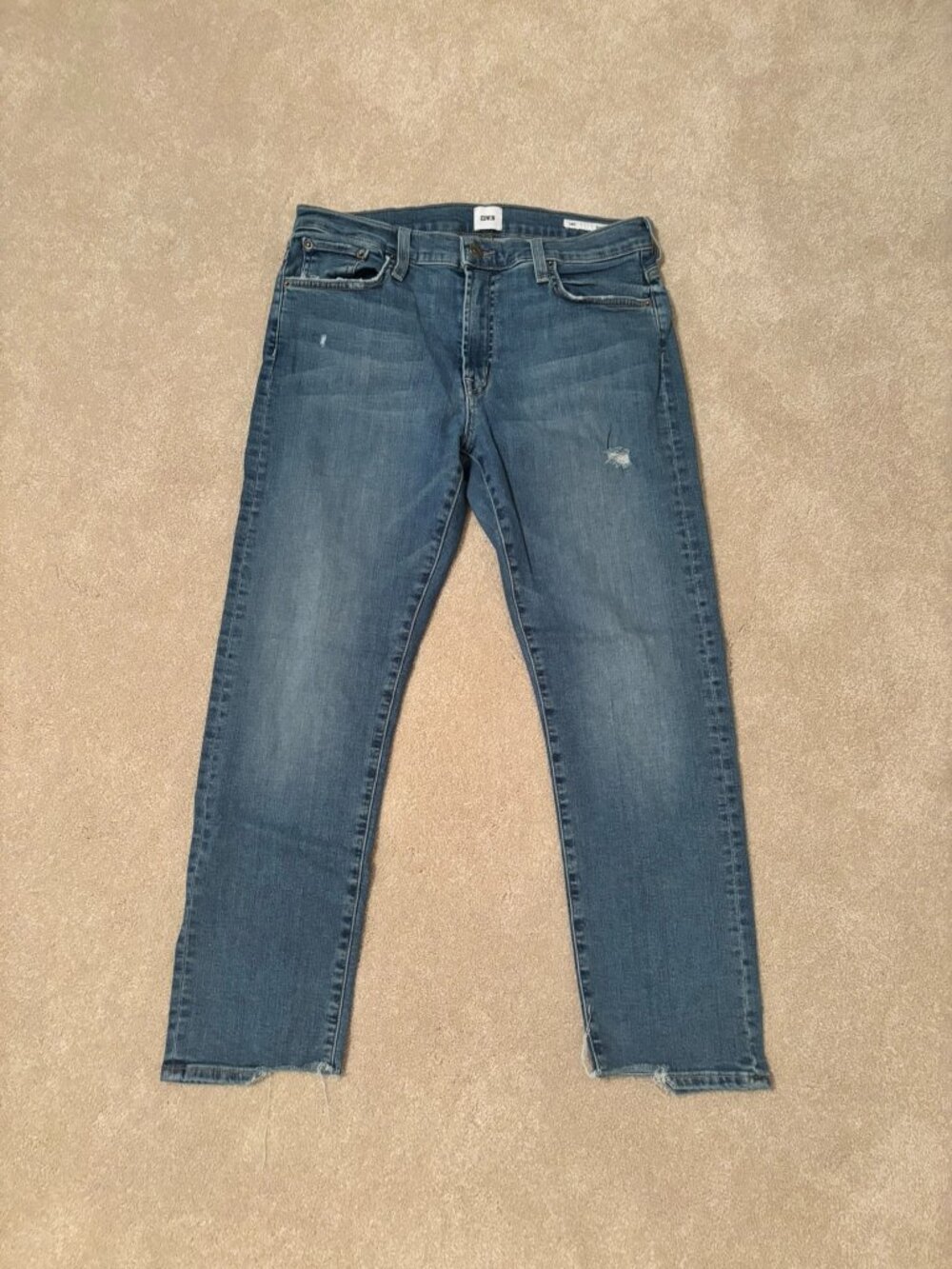 EDWIN Jamie Boyfriend Jeans Medium Wash Raw Hem - size 27
